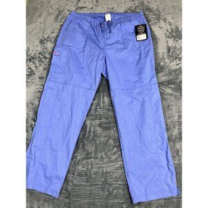 Wonderwink Mens Medical Scrub Bottom 2XL Blue Elastic Waist Cargo Pockets NWT